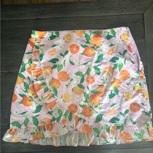 Sugarlips Citrus Print Mini Skirt